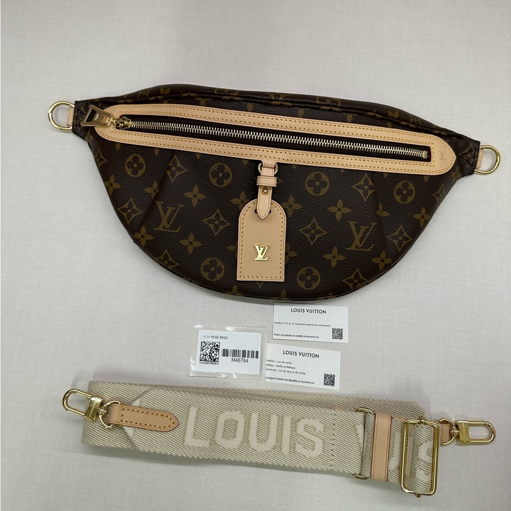 NEW Louis Vuitton High Rise Bum Bag Monogram LV Authentic